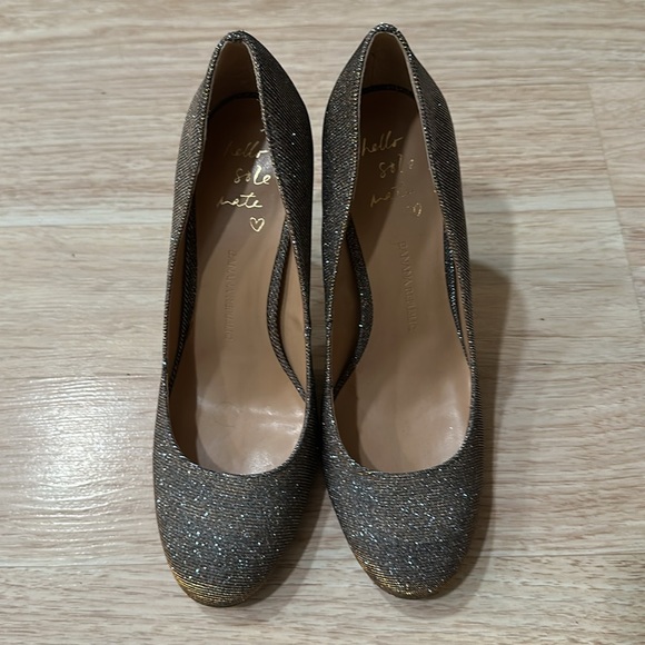 New Banana Republic Hello Sole Mate Glitter Heels Size 8 - Picture 2 of 9